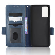 For TCL 405 / 406 T506D Symmetrical Triangle Leather Phone Case(Blue)