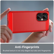 For OnePlus Nord CE 3 Brushed Texture Carbon Fiber TPU Phone Case(Red)
