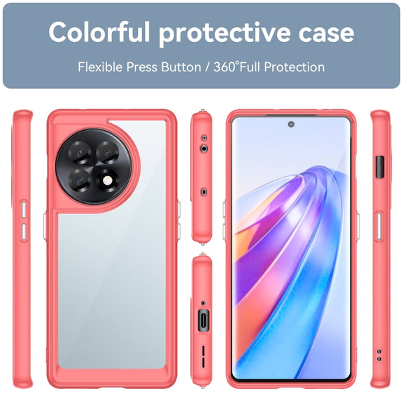 For OnePlus 11R 5G Colorful Series Acrylic + TPU Phone Case(Red)
