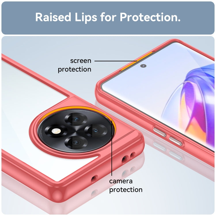 For OnePlus 11R 5G Colorful Series Acrylic + TPU Phone Case(Red)