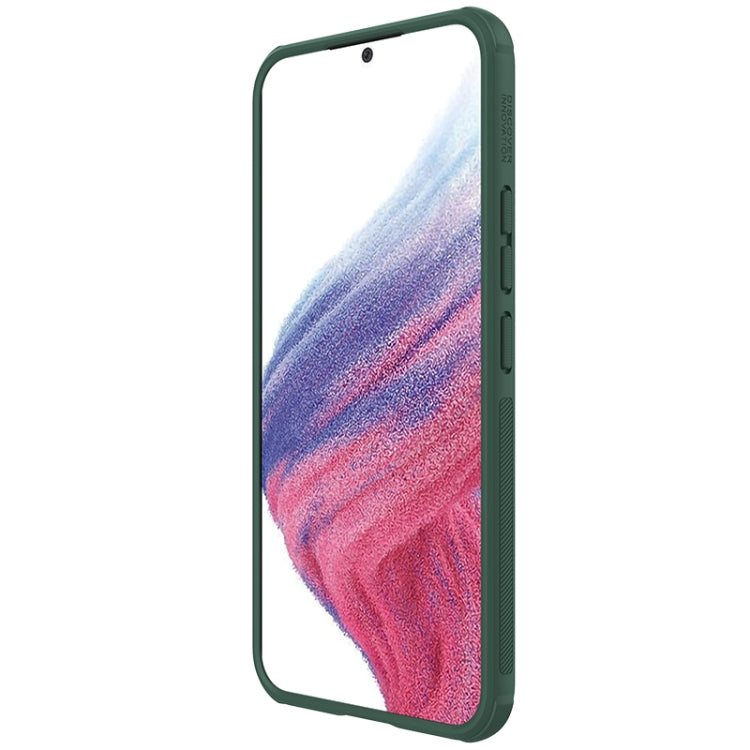 For Samsung Galaxy A54 5G NILLKIN Super Frosted Shield Pro PC + TPU Phone Case(Green)