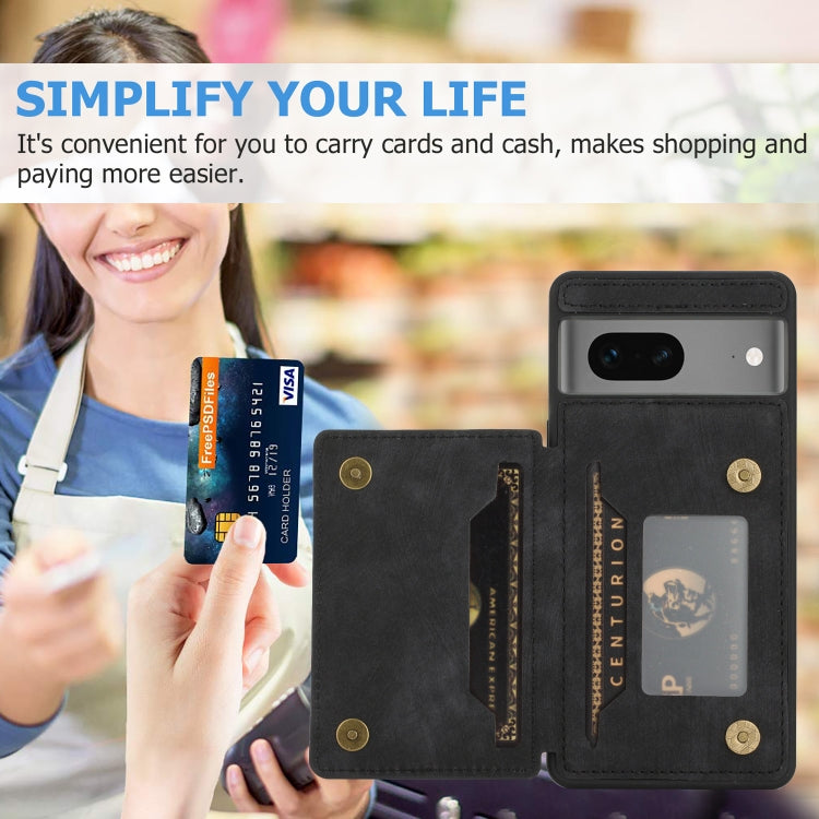 For Google Pixel 7 5G Dream Magnetic Back Cover Card Wallet Phone Case(Black)