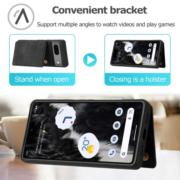 For Google Pixel 7 5G Dream Magnetic Back Cover Card Wallet Phone Case(Black)