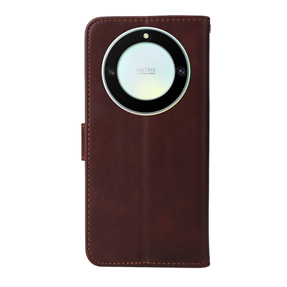 For Honor X9a/X40 5G/Magic5 Lite Classic Calf Texture Flip Leather Phone Case(Brown)