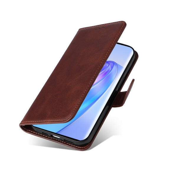 For Honor X9a/X40 5G/Magic5 Lite Classic Calf Texture Flip Leather Phone Case(Brown)