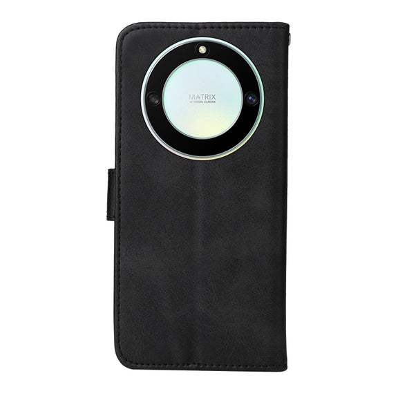 For Honor X9a/X40 5G/Magic5 Lite Classic Calf Texture Flip Leather Phone Case(Black)
