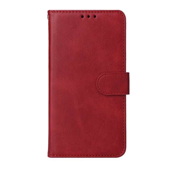 For Xiaomi Redmi 11A 4G/12C Classic Calf Texture Flip Leather Phone Case(Red)