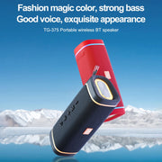 T&G TG375 Outdoor Portable LED Light RGB Wireless Bluetooth Speaker Subwoofer(Grey)