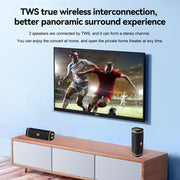 T&G TG375 Outdoor Portable LED Light RGB Wireless Bluetooth Speaker Subwoofer(Blue)