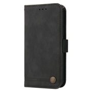 For Honor X9a/X40 5G/Magic5 Lite Skin Feel Life Tree Metal Button Leather Phone Case(Black)
