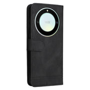 For Honor X9a/X40 5G/Magic5 Lite Skin Feel Life Tree Metal Button Leather Phone Case(Black)