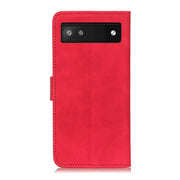 For Google Pixel 7a KHAZNEH Retro Texture Flip Leather Phone Case(Red)