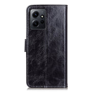 For Xiaomi Redmi Note 12 4G Global Retro Crazy Horse Texture Horizontal Flip Leather Phone Case(Black)