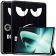 For OnePlus Pad Custer Painted 3-Fold Holder Smart Leather Tablet Case(Big Eye Me) - free shipping - PMC TechLife - Order now!