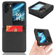 For OPPO Find N2 Flip Lambskin Leather Phone Case(Black) - OPPO Cases by PMC TechLife | Online Shopping South Africa | PMC TechLife | Buy Now Pay Later Mobicred