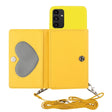 For Samsung Galaxy A14 5G Crossbody Lanyard Wallet Card Bag Phone Case(Yellow) - free shipping - PMC TechLife - Order now!