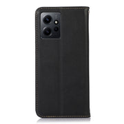 For Xiaomi Redmi Note 12 4G Global KHAZNEH Nappa Top Layer Cowhide Leather Phone Case(Black)
