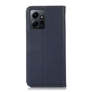 For Xiaomi Redmi Note 12 4G Global KHAZNEH Nappa Top Layer Cowhide Leather Phone Case(Blue)