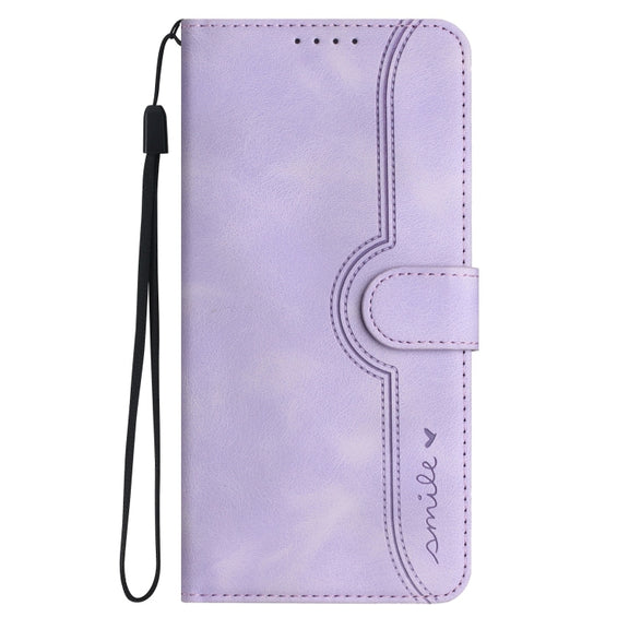 For Samsung Galaxy A14 5G Heart Pattern Skin Feel Leather Phone Case(Purple)