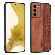 For Samsung Galaxy S21+ 5G AZNS 3D Embossed Skin Feel Phone Case(Brown)