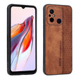 For Xiaomi Poco C55 / Redmi 12C / 11A AZNS 3D Embossed Skin Feel Phone Case(Brown) - free shipping - PMC TechLife - Order now!