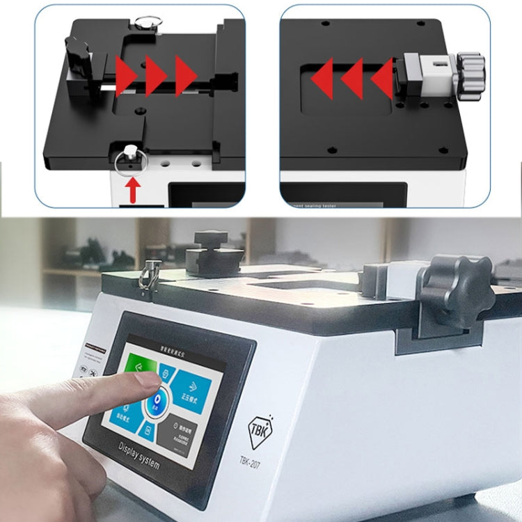 TBK-207 Portable Intelligent Air Tightness Detector Built-in Vacuum Pump(UK Plug)
