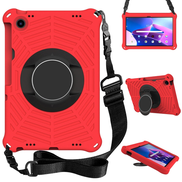 For Lenovo Tab M10 Plus 10.6 3rd Gen 2022 Spider King Silicone Protective Tablet Case(Red)