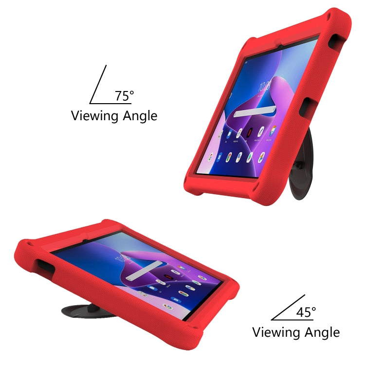 For Lenovo Tab M10 Plus 10.6 3rd Gen 2022 Spider King Silicone Protective Tablet Case(Red)