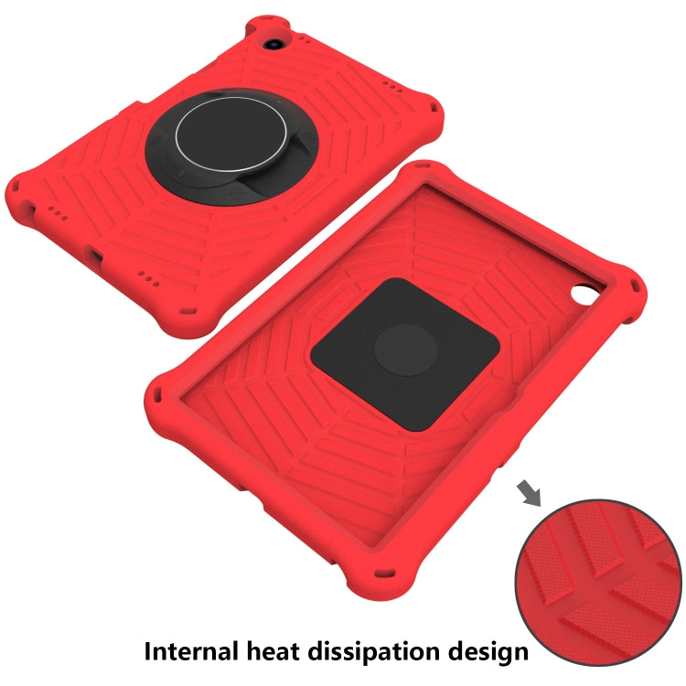 For Lenovo Tab M10 Plus 10.6 3rd Gen 2022 Spider King Silicone Protective Tablet Case(Red)