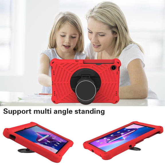 For Lenovo Tab M10 Plus 10.6 3rd Gen 2022 Spider King Silicone Protective Tablet Case(Red)