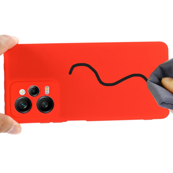 For Xiaomi Redmi Note 12 Pro Speed/Poco X5 Pro Pure Color Liquid Silicone Shockproof Phone Case(Red)