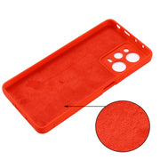 For Xiaomi Redmi Note 12 Pro Speed/Poco X5 Pro Pure Color Liquid Silicone Shockproof Phone Case(Red)