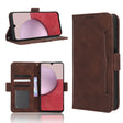 For Samsung Galaxy A24 4G Skin Feel Calf Texture Card Slots Leather Phone Case(Brown) - Galaxy Phone Cases by PMC TechLife | Online Shopping South Africa | PMC TechLife | Buy Now Pay Later Mobicred