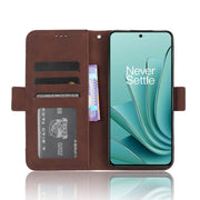 For OnePlus Ace 2V Skin Feel Calf Texture Card Slots Leather Phone Case(Brown)