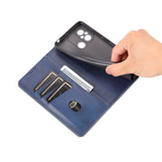 For Xiaomi Redmi 12C / Redmi 11A / Poco C55 AZNS Magnetic Calf Texture Flip Leather Phone Case(Dark Blue)