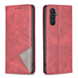 For Samsung Galaxy A24 4G Prismatic Invisible Magnetic Leather Phone Case(Red) - free shipping - PMC TechLife - Order now!
