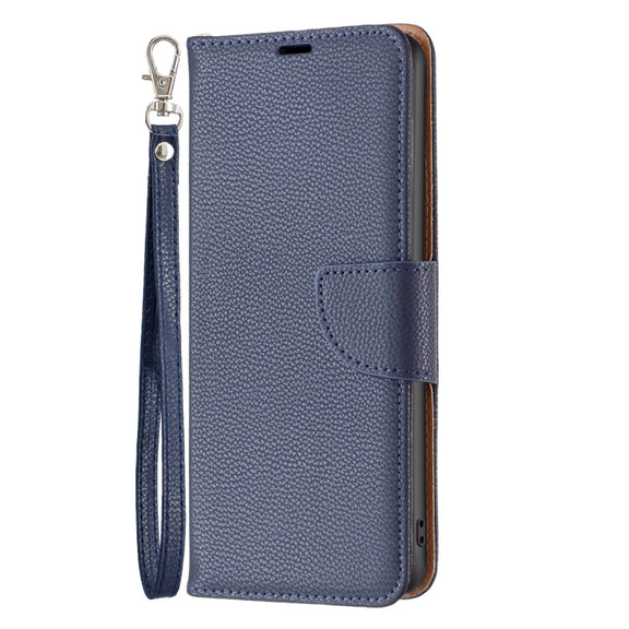 For Samsung Galaxy A24 4G Litchi Texture Pure Color Leather Phone Case(Blue)