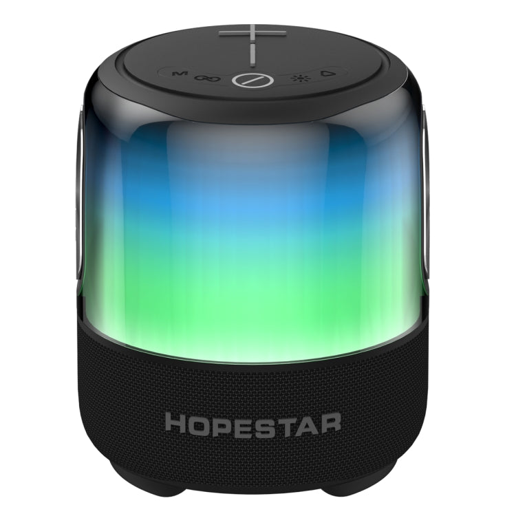 HOPESTAR SC-01 Water-resistant LED Light Wireless Bluetooth Speaker(Black)