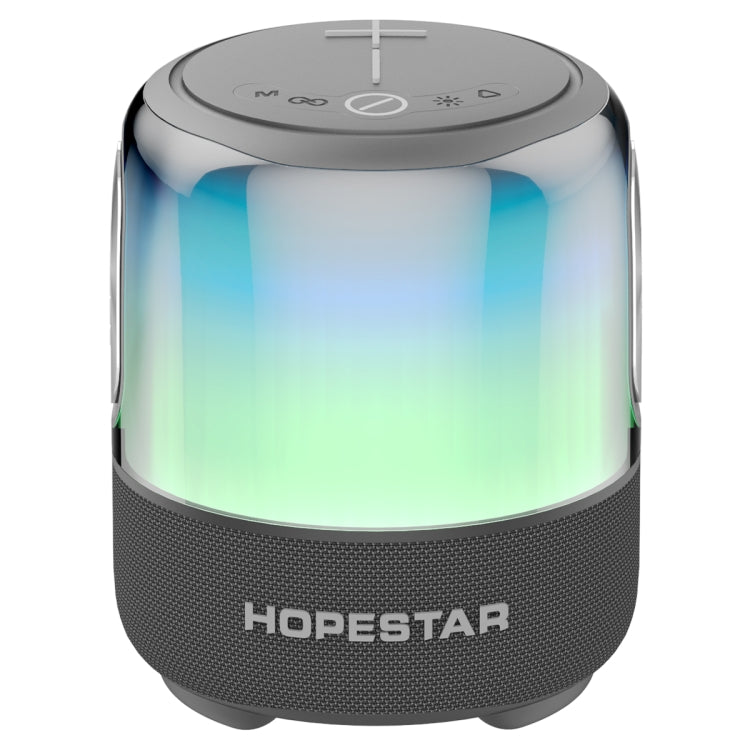 HOPESTAR SC-01 Water-resistant LED Light Wireless Bluetooth Speaker(Grey)