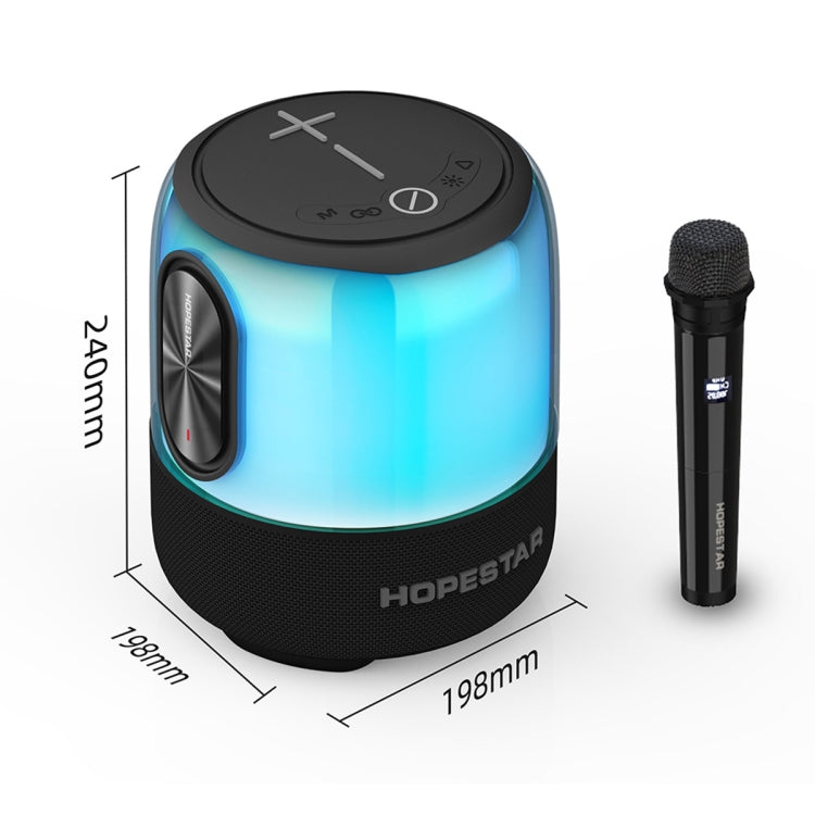 HOPESTAR SC-01 Water-resistant LED Light Wireless Bluetooth Speaker(Blue)