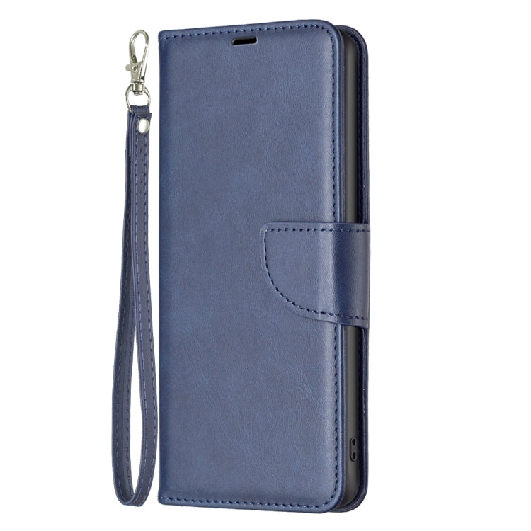 For Samsung Galaxy A24 4G Lambskin Texture Leather Phone Case(Blue)