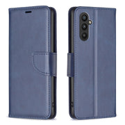 For Samsung Galaxy A24 4G Lambskin Texture Leather Phone Case(Blue)