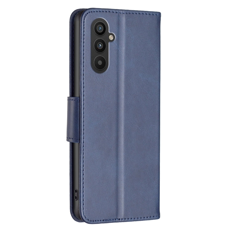 For Samsung Galaxy A24 4G Lambskin Texture Leather Phone Case(Blue)