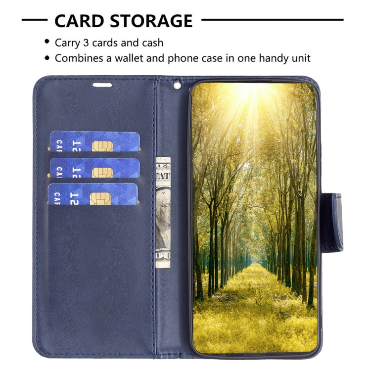 For Samsung Galaxy A24 4G Lambskin Texture Leather Phone Case(Blue)