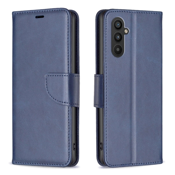 For Samsung Galaxy A24 4G Lambskin Texture Leather Phone Case(Blue)