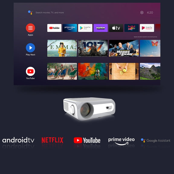 MECOOL KP1 1920x1080P 700ANSI Lumens Portable Mini LCD Smart Projector(UK Plug)
