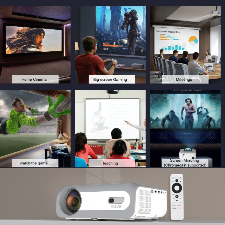 MECOOL KP1 1920x1080P 700ANSI Lumens Portable Mini LCD Smart Projector(AU Plug)