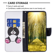 For Xiaomi Redmi Note 12 4G Global Colored Drawing Leather Phone Case(Panda)