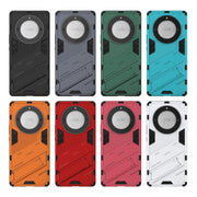 For Honor X9a/X40 5G/Magic5 Lite Punk Armor PC + TPU Phone Case with Holder(Red)