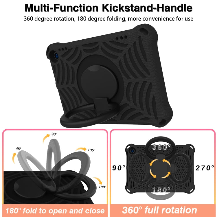 For Amazon Kindle Fire HD 8 2022 / 2020 Spider King Silicone Protective Tablet Case(Black)